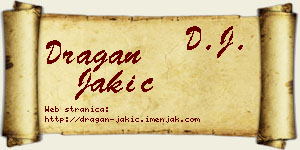 Dragan Jakić vizit kartica
